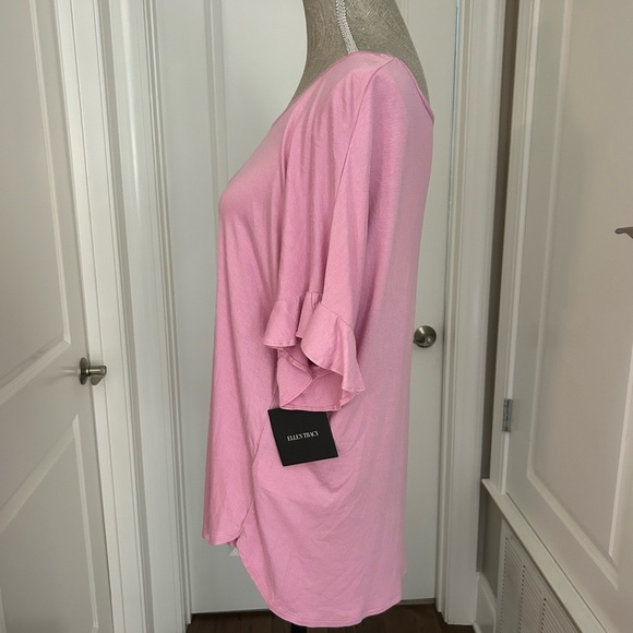 NWT! ELLEN TRACY 2-Pc.Solid Top & Floral Pants Sleep Set Pink/green multi sz XL - Picture 7 of 14